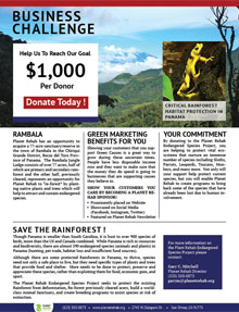 Planet Rehab Business Challenge Flyer